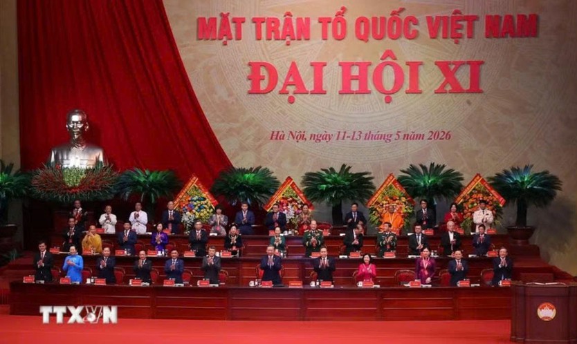 Khai mạc trọng thể Đại hội đại biểu toàn quốc Mặt trận Tổ quốc Việt Nam lần thứ XI - Ảnh 1.