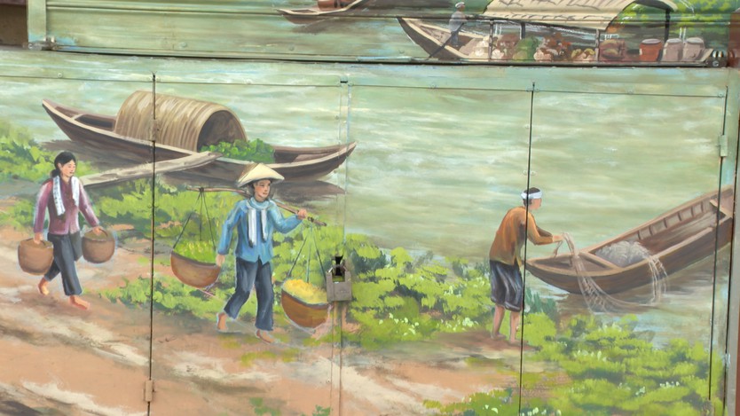 Chợ Tân Định thay áo mới với công trình bích họa tái hiện ký ức xưa - Ảnh 1.