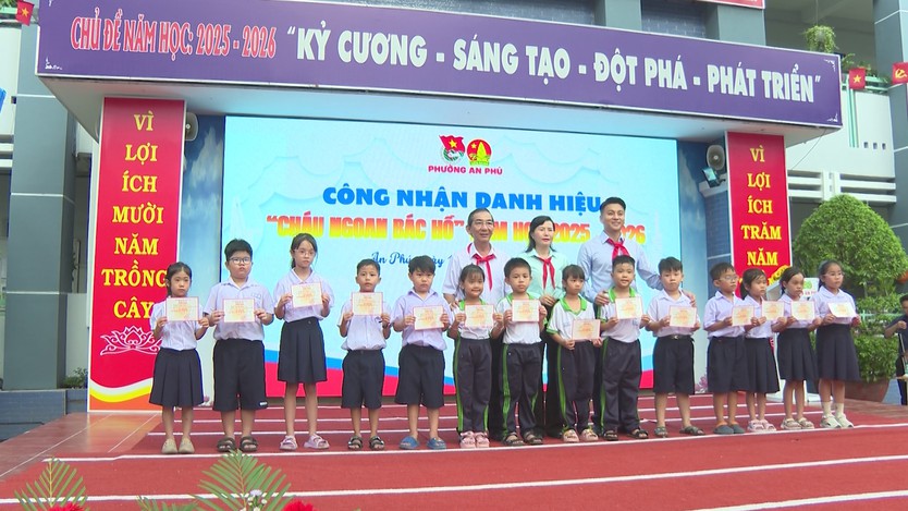 Thiếu nhi phường An Phú sôi nổi hoạt động hướng về truyền thống Đội - Ảnh 4.