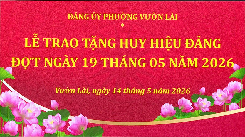 Phường Vườn Lài tổ chức trao Huy hiệu Đảng đợt 19/5- Ảnh 1.