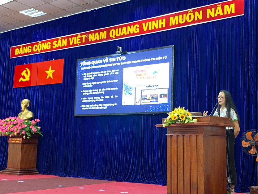 Phường An Nhơn: Bồi dưỡng kỹ năng viết tin, bài cho cán bộ phụ trách truyền thông - Ảnh 4.