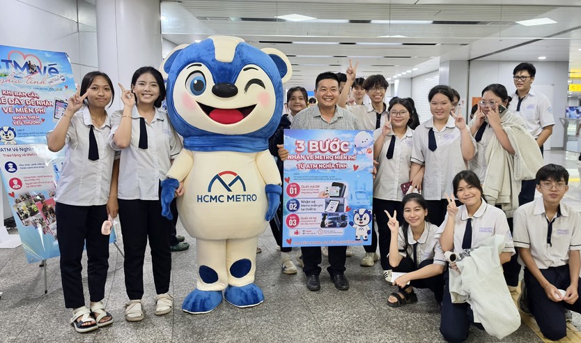 TP. Hồ Chí Minh chính thức công bố “ATM Vé Nghĩa Tình” đầu tiên tại tuyến Metro số 1 (Bến Thành - Suối Tiên) - Ảnh 4.