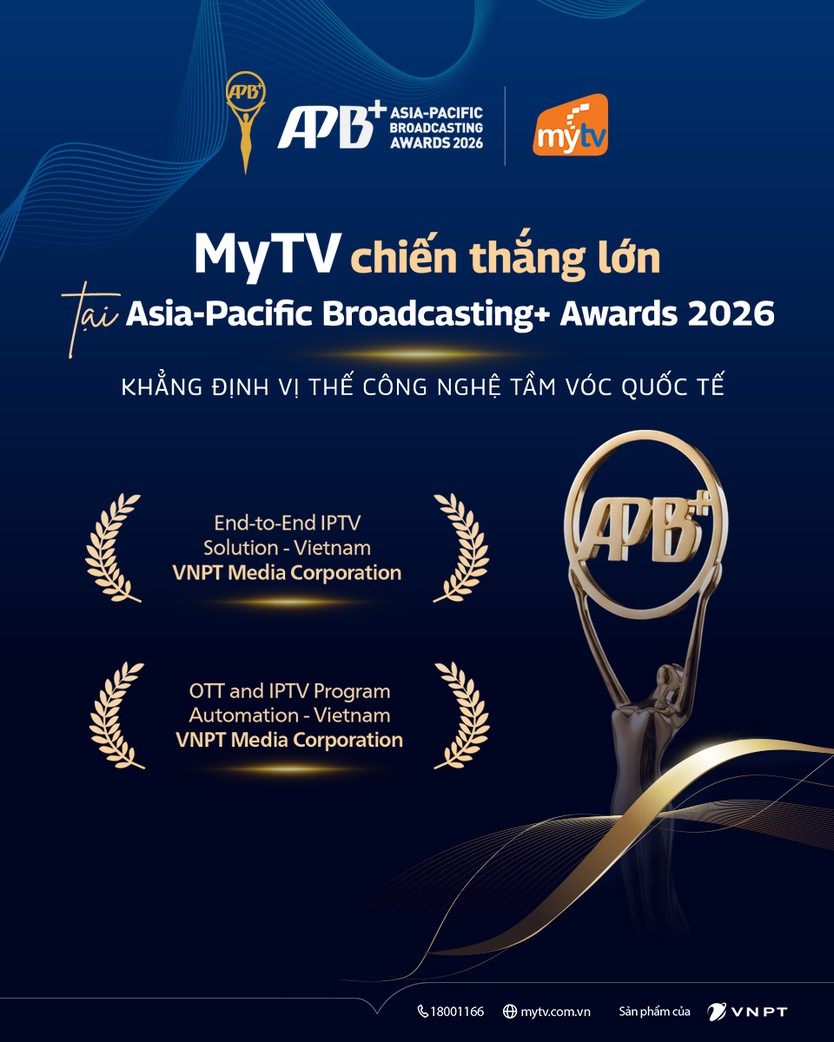 MyTV của VNPT được vinh danh tại Asia-Pacific Broadcasting+ Awards 2026 - Ảnh 1.