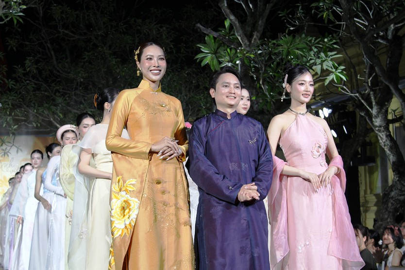 Áo dài Việt hòa nhịp cùng di sản Chăm- Ảnh 2.