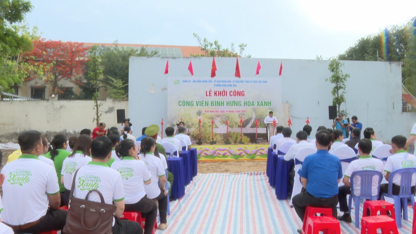Khởi công xây dựng Công viên Bình Hưng Hòa Xanh phục vụ cộng đồng dân cư - Ảnh 1.