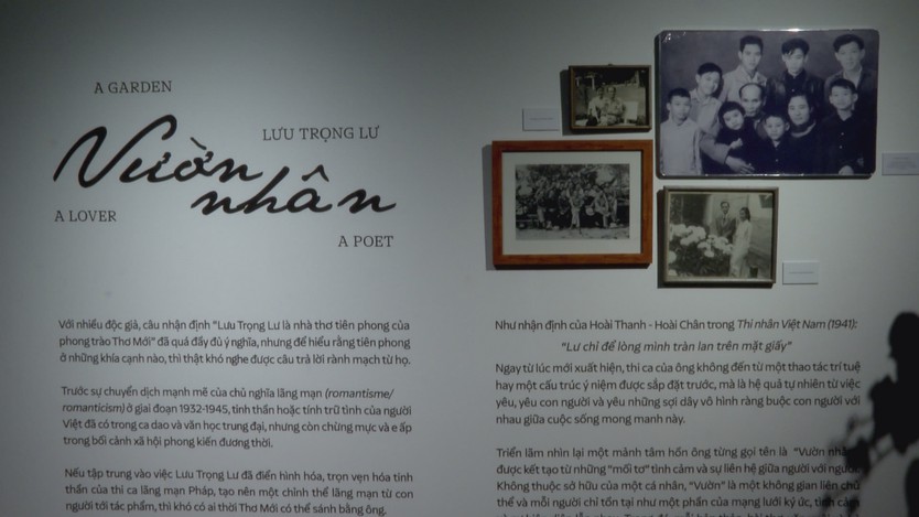 Triển lãm “Vườn nhân” tôn vinh di sản thơ ca của nhà thơ Lưu Trọng Lư - Ảnh 1.