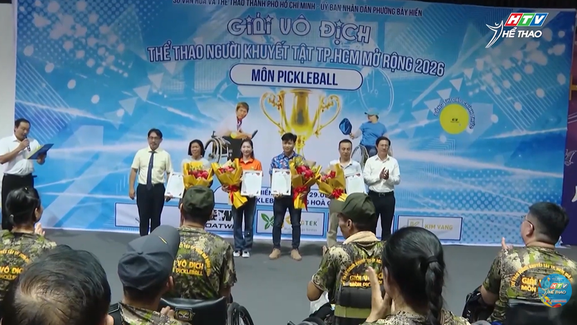 Pickleball tạo dấu ấn tại Giải vô địch thể thao người khuyết tật TP. Hồ Chí Minh mở rộng- Ảnh 1.