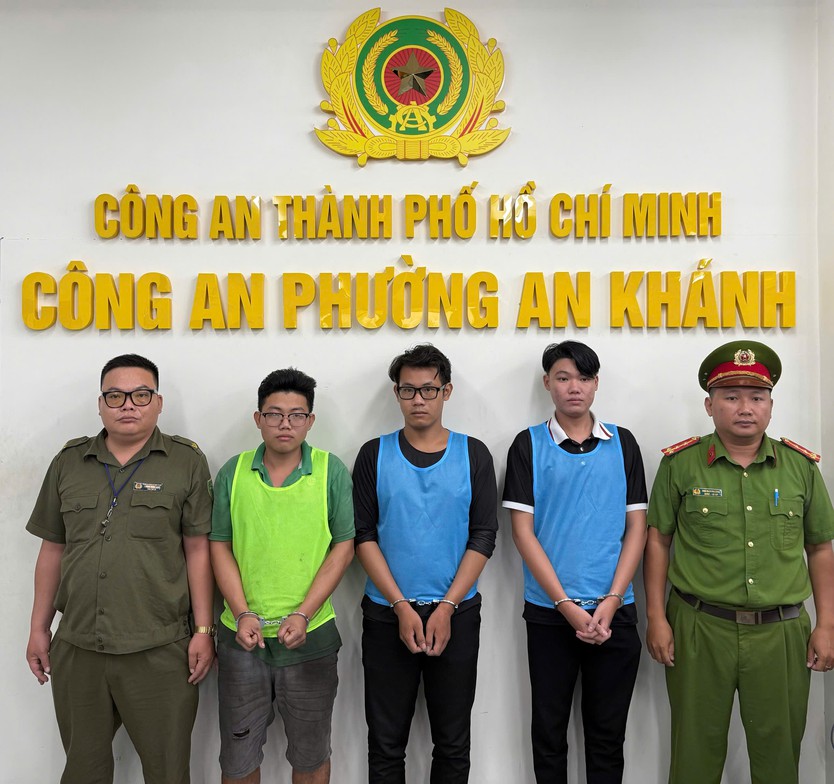 Công an phường An Khánh phối hợp truy xét nhanh nhóm đối tượng - Ảnh 1.