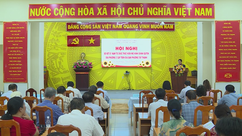 Phường Tây Thạnh sơ kết vận hành chính quyền địa phương hai cấp - Ảnh 1.