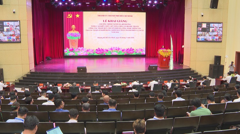 Chương trình tập huấn, bồi dưỡng nâng cao kiến thức, kỹ năng cho cán bộ phụ trách công tác tham mưu chuyển đổi số, công nghệ thông tin - Ảnh 1.