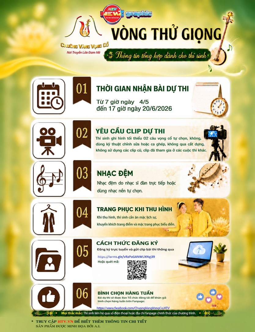 Khởi động Vòng thử giọng Chuông vàng vọng cổ 2026 - Ảnh 1.