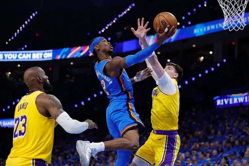 Trực tiếp NBA Play-Offs: Lakers - OKC (Game 2)- Ảnh 2.