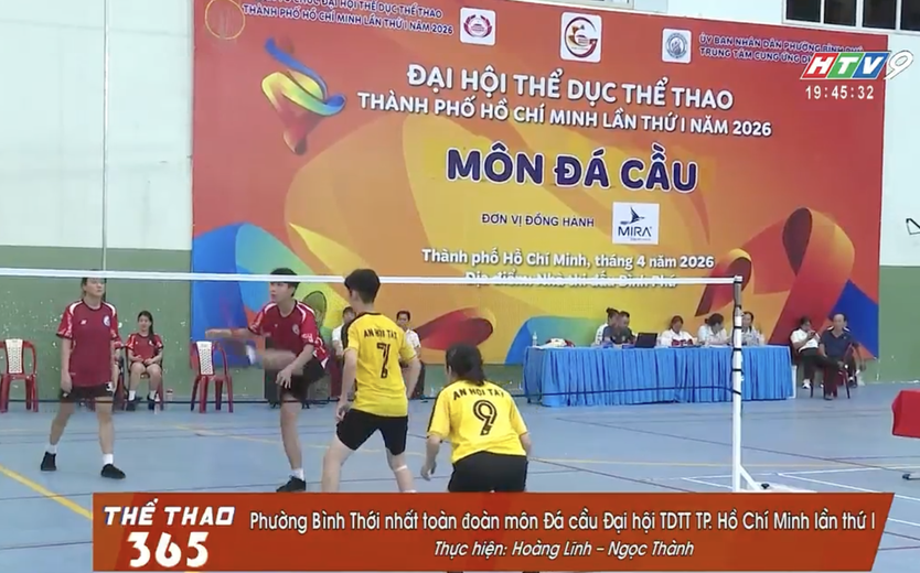 Phường Bình Thới nhất toàn đoàn môn Đá cầu Đại hội TDTT TP. Hồ Chí Minh lần thứ I - Ảnh 1.
