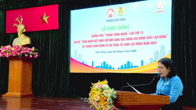 Phường Diên Hồng khai mạc Tháng Công nhân và phát động Tháng hành động về an toàn lao động - Ảnh 2.