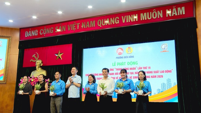 Phường Diên Hồng khai mạc Tháng Công nhân và phát động Tháng hành động về an toàn lao động - Ảnh 4.