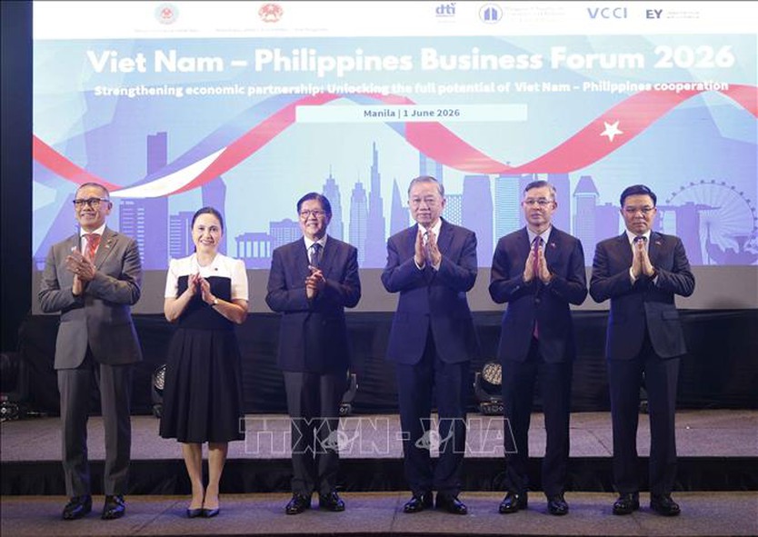 Tổng Bí thư, Chủ tịch nước Tô Lâm và Tổng thống Philippines dự Diễn đàn Doanh nghiệp Việt Nam - Philippines- Ảnh 6.