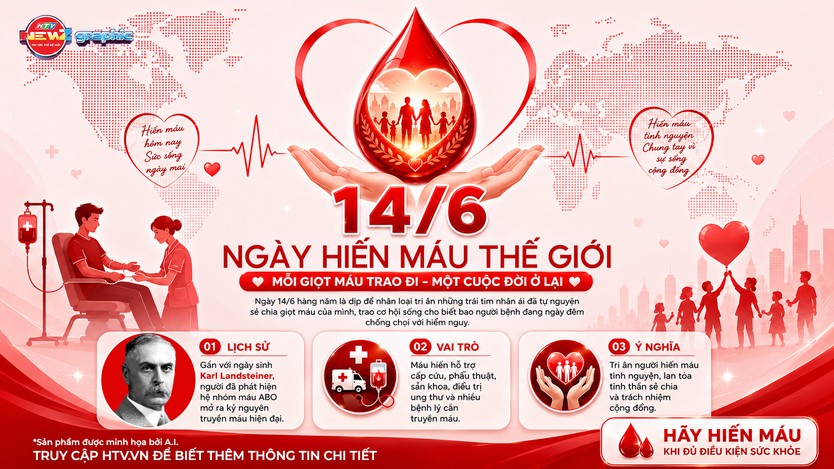 Ngày Hiến máu Thế giới (14/6) - Ảnh 1.