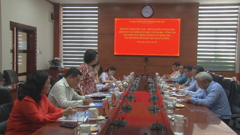Hội Hữu nghị Việt Nam - Trung Quốc TP. Hồ Chí Minh làm việc với phường Phú Mỹ- Ảnh 2.