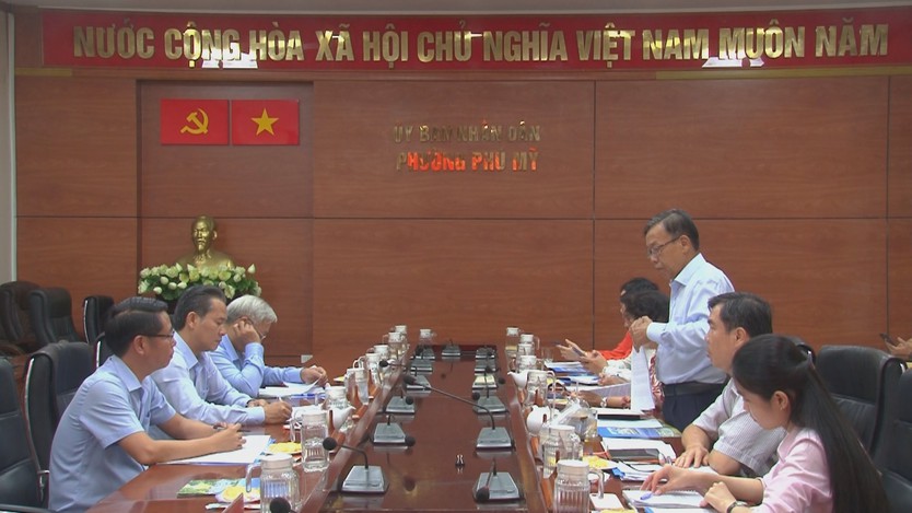 Hội Hữu nghị Việt Nam - Trung Quốc TP. Hồ Chí Minh làm việc với phường Phú Mỹ- Ảnh 1.