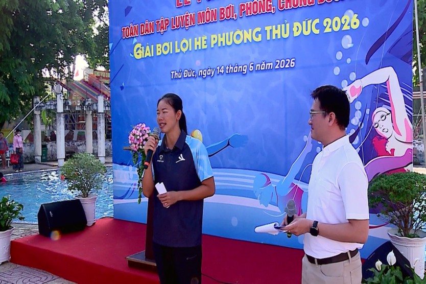 Phường Thủ Đức phát động chương trình học bơi miễn phí, phòng chống đuối nước cho trẻ em hè 2026 - Ảnh 3.