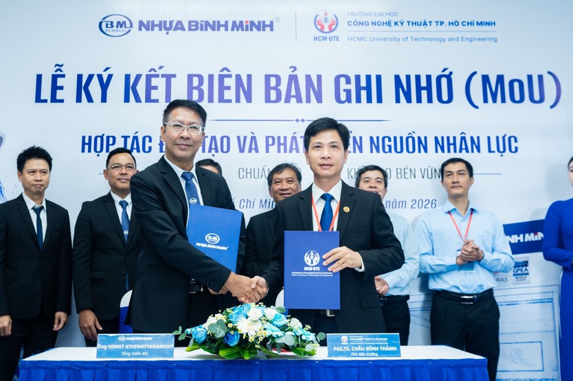 Nhựa Bình Minh khánh thành trung tâm đào tạo, tăng kết nối với trường đại học - Ảnh 1.