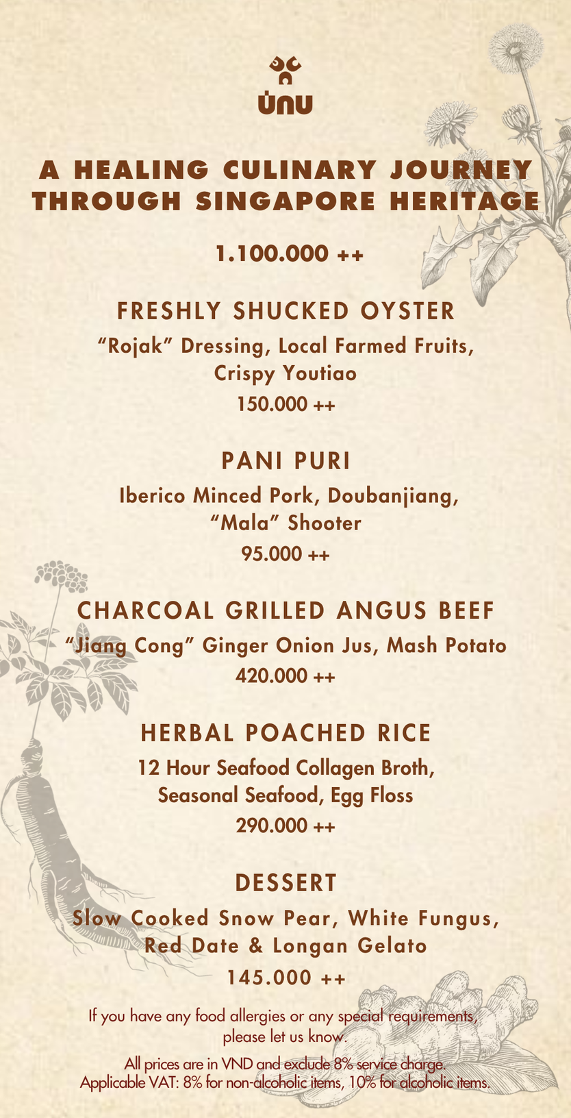 ÚNU ra mắt đêm tiệc ẩm thực thảo mộc và di sản Singapore cùng Chef Ezekiel Tan - Ảnh 8.