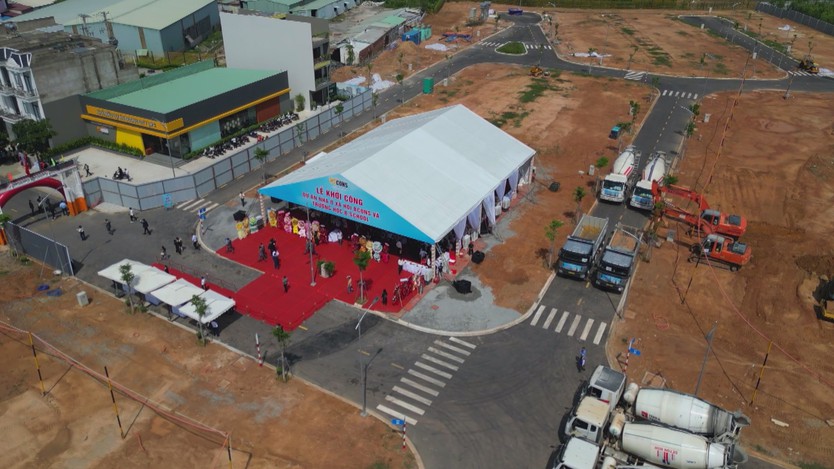 Khởi công dự án Nhà ở xã hội Bcons và Trường học B.School tại phường Tân Uyên - Ảnh 1.