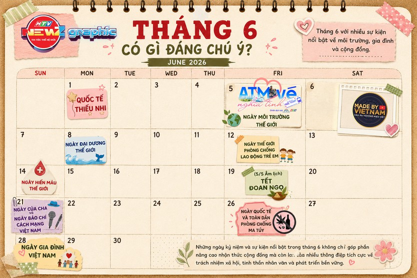 Tháng 6 với nhiều sự kiện nổi bật về môi trường, gia đình và cộng đồng - Ảnh 1.