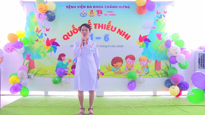 Bệnh viện Đa khoa Chánh Hưng trao yêu thương, tiếp sức bệnh nhi nhân Ngày Quốc tế Thiếu nhi - Ảnh 3.