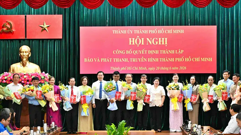 Công bố Quyết định thành lập Báo và Phát thanh, Truyền hình TP. Hồ Chí Minh - Ảnh 1.