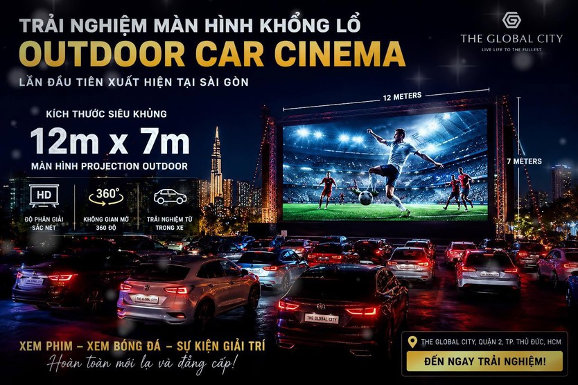 NewZround: Rạp chiếu phim ngoài trời đầu tiên kiểu Drive-in Cinema xuất hiện tại Việt Nam- Ảnh 1.