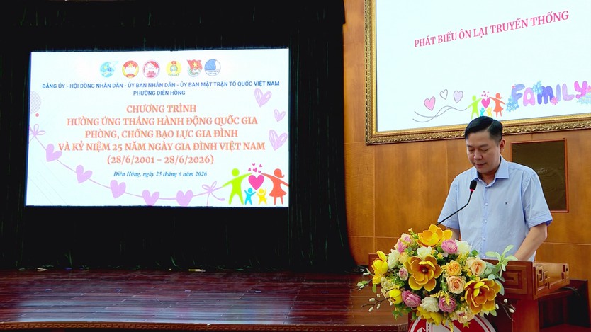 Phường Diên Hồng hưởng ứng Tháng hành động quốc gia về phòng, chống bạo lực gia đình - Ảnh 1.