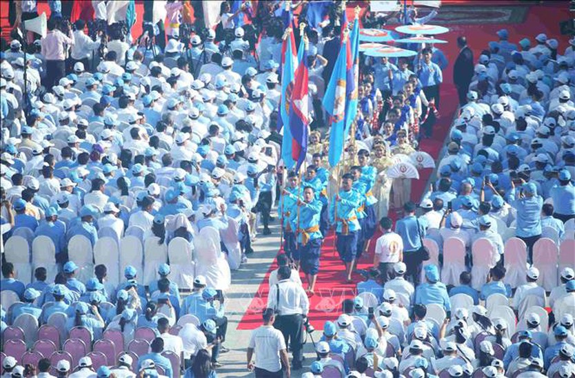 Điện mừng kỷ niệm 75 năm Ngày thành lập Đảng Nhân dân Campuchia - Ảnh 1.