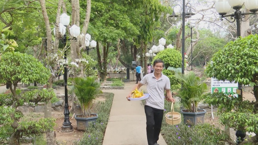 Côn Đảo nhân rộng mô hình giỏ lễ xanh tại các điểm di tích - Ảnh 3.