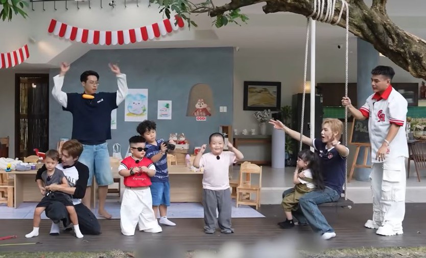 Cha con Lê Dương Bảo Lâm quậy đục nước "Anh trai và Cái đuôi nhỏ" - Ảnh 4.