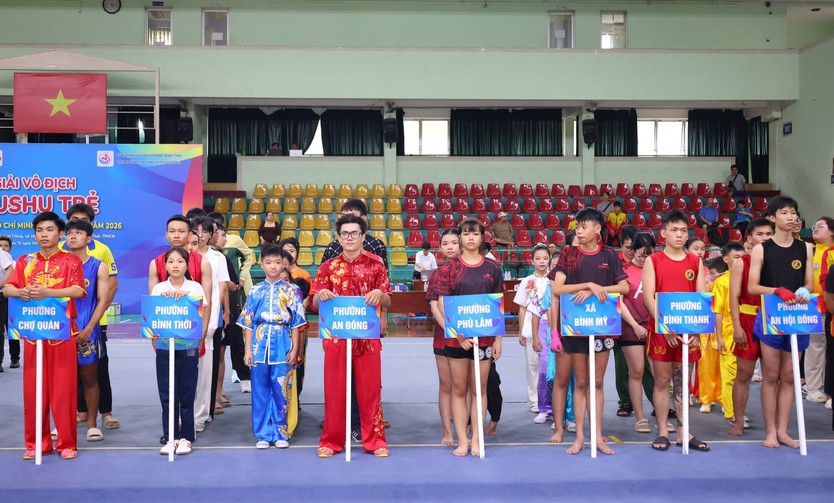Wushu trẻ TP. Hồ Chí Minh 2026: Phường An Đông nhất toàn đoàn- Ảnh 1.