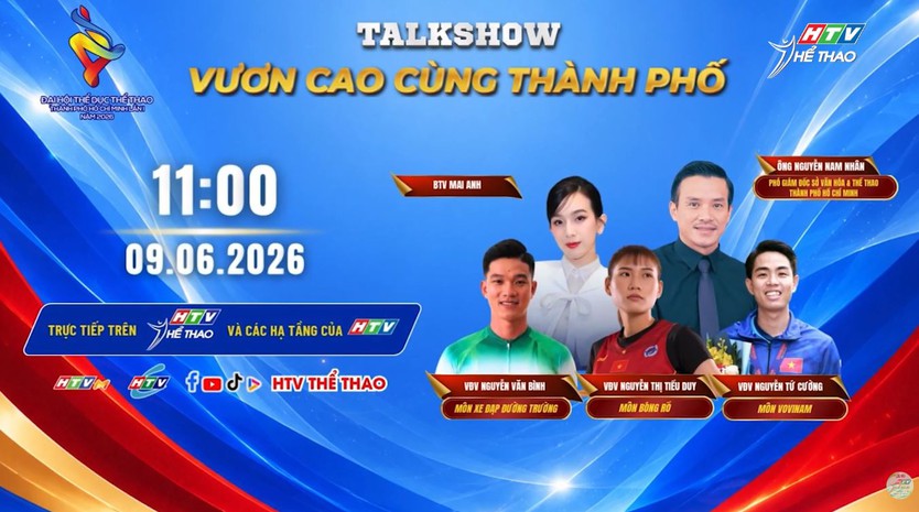 Talkshow "Vươn cao cùng thành phố": Nhìn lại Đại hội Thể dục Thể thao TP. Hồ Chí Minh 2026 - Ảnh 12.