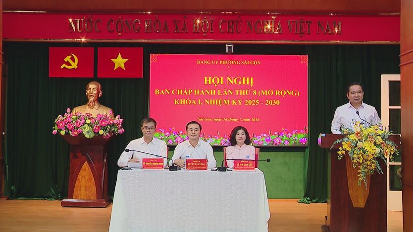 Hội nghị Ban chấp hành Đảng bộ phường Sài Gòn lần thứ 8 (mở rộng) khóa I, nhiệm kỳ 2025 - 2030 - Ảnh 1.