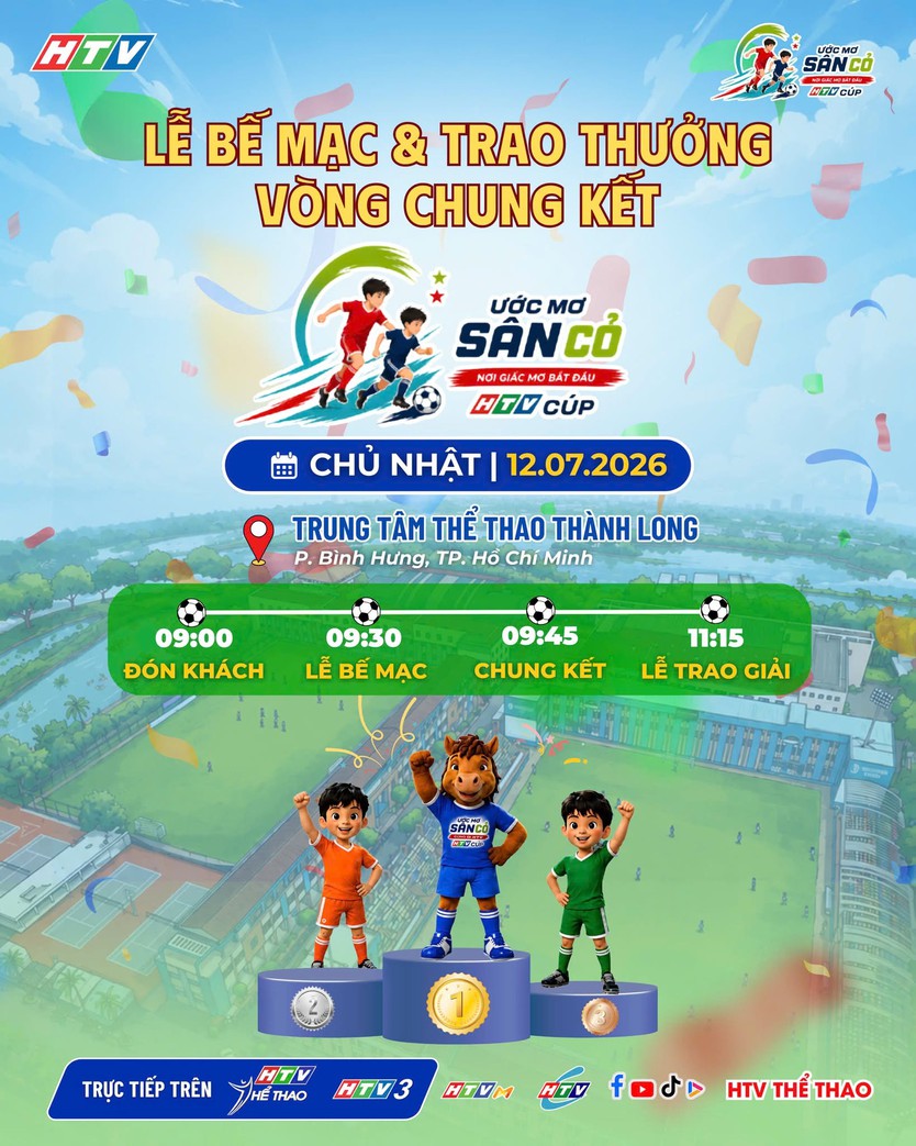 Giải bóng đá Thiếu niên - Nhi đồng "Ước mơ sân cỏ" Cúp HTV 2026: Háo hức tìm nhà vô địch  - Ảnh 1.