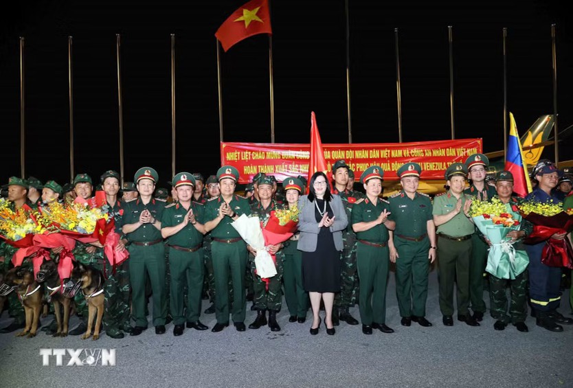 Đoàn Việt Nam hoàn thành nhiệm vụ tại Venezuela, về nước an toàn - Ảnh 3.