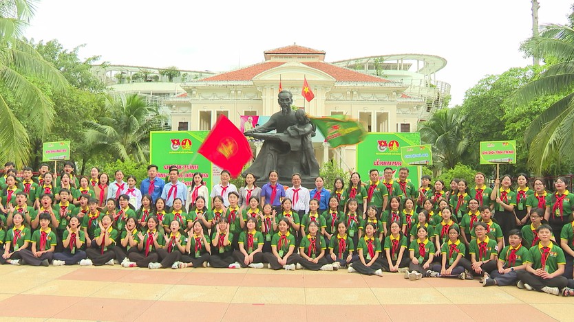 75 thiếu nhi tham gia lễ xuất quân Hành trình “Em yêu Tổ quốc Việt Nam” năm 2026 - Ảnh 1.