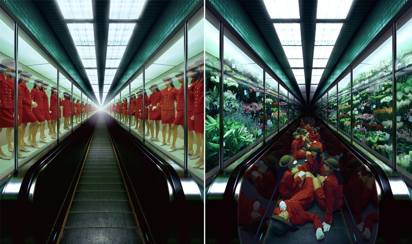 Nhật Bản: Sức sống bền bỉ của bộ ảnh "Cô gái thang máy" (Elevator Girls)- Ảnh 1.