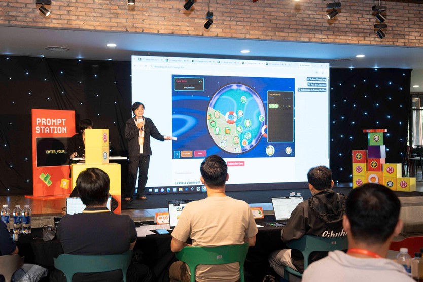 Trắng đêm tại VNG Campus: Cuộc lội ngược dòng ngoạn mục của các nhà làm game tại "Prompt To Play” 2026 - Ảnh 15.