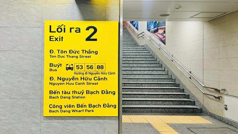 Tích hợp thông tin tuyến xe buýt vào bảng chỉ dẫn tại nhà ga Metro - Ảnh 1.
