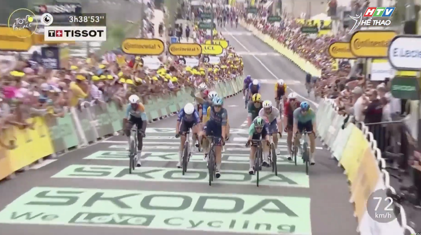 Tim Merlier lập cú hat-trick chiến thắng tại Tour de France 2026- Ảnh 1.