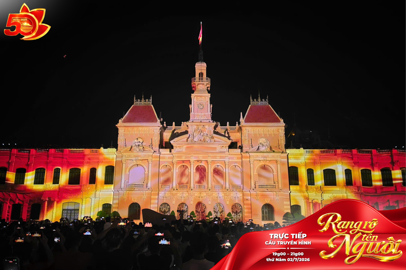 3D Mapping thắp sáng dấu mốc 50 năm Thành phố mang tên Bác - Ảnh 5.