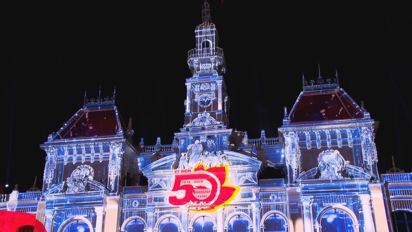 3D Mapping tái hiện hành trình 50 năm thành phố mang tên Bác - Ảnh 3.