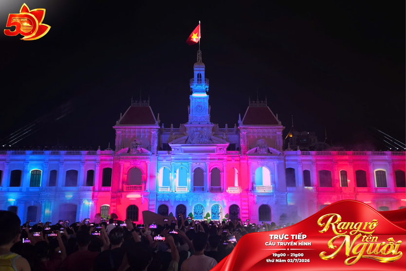 3D Mapping thắp sáng dấu mốc 50 năm Thành phố mang tên Bác - Ảnh 7.