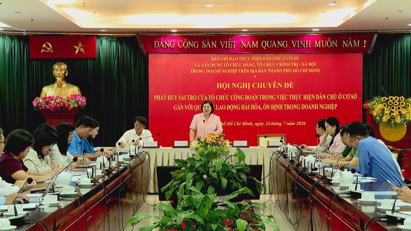 TP. Hồ Chí Minh bàn giải pháp dân chủ cơ sở gắn với ổn định sản xuất trong doanh nghiệp  - Ảnh 1.