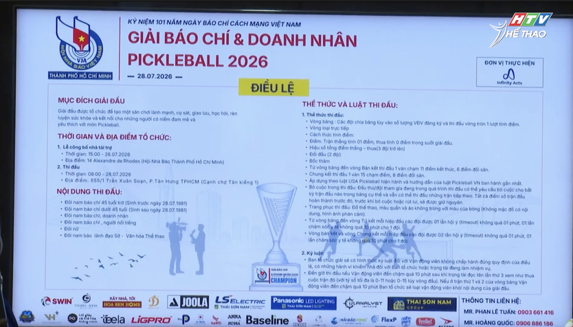 Công bố Giải Pickleball Báo chí và Doanh nghiệp TP. Hồ Chí Minh - Ảnh 3.